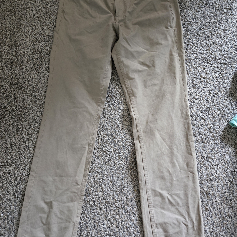 Beige Casual Pants